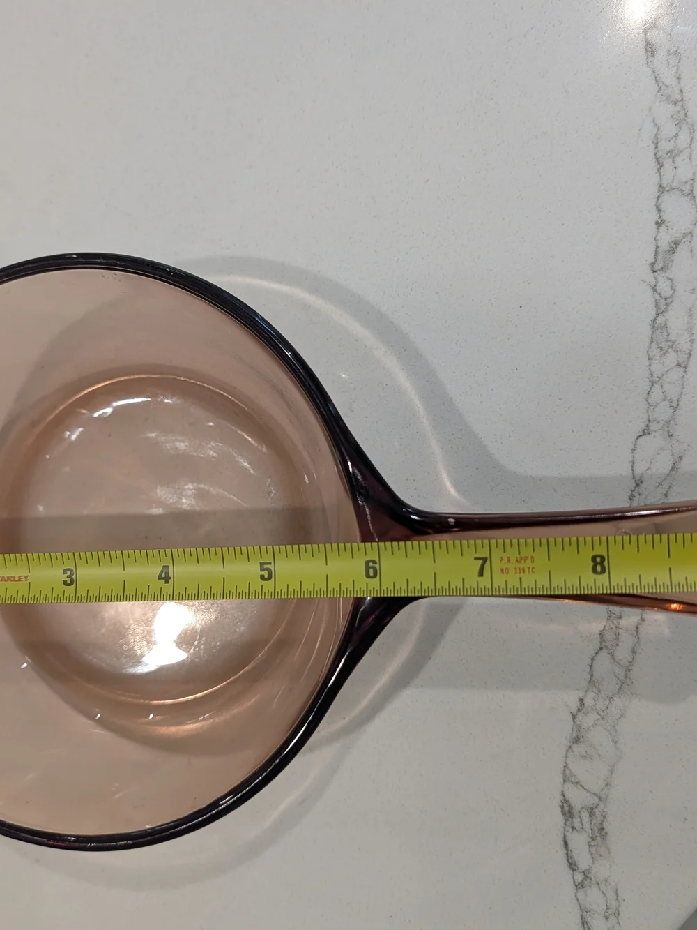 Vintage Corning Visions Amber Glass 1L Saucepan Pyroceram Made In The USA No Lid